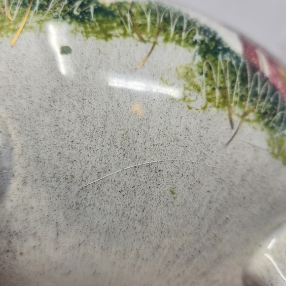 Vintage Sascha Brastoff MCM Flower Frog Bowl Gold Reflective Highlights Signed - Picture 10 of 14